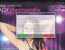 Tablet Screenshot of mesmeratrix.com